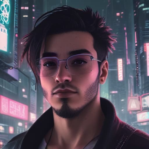 My picture using Al in Cyberpunk style