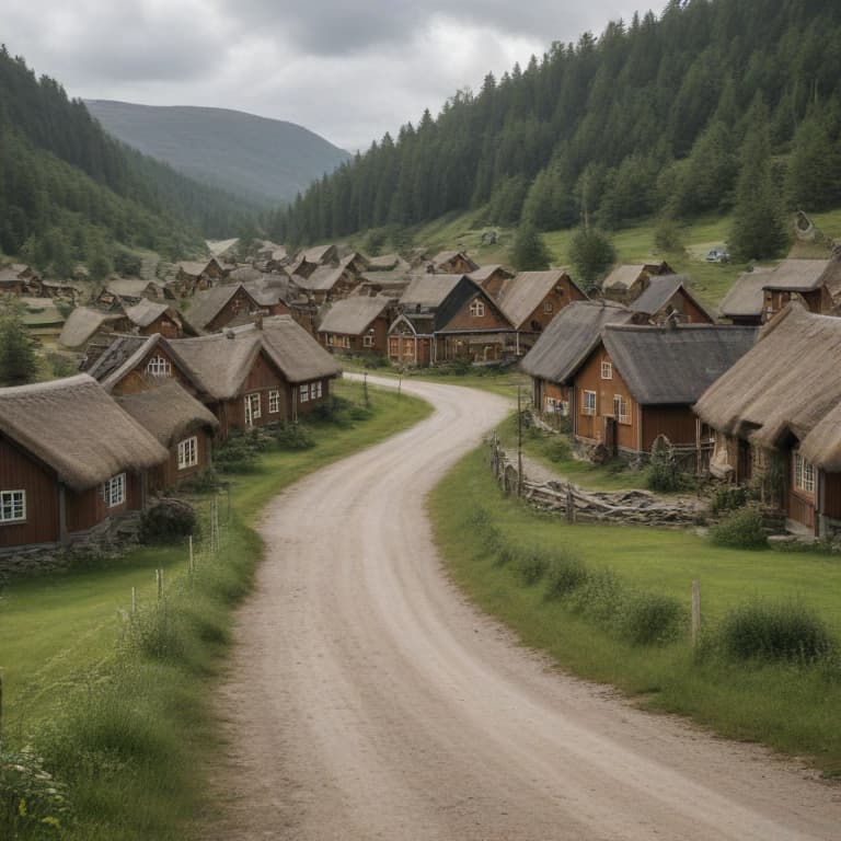 Show me a picture of the village of moheda in Sweden, in the style of lord of the rings Include Torpsbruksvägen 10