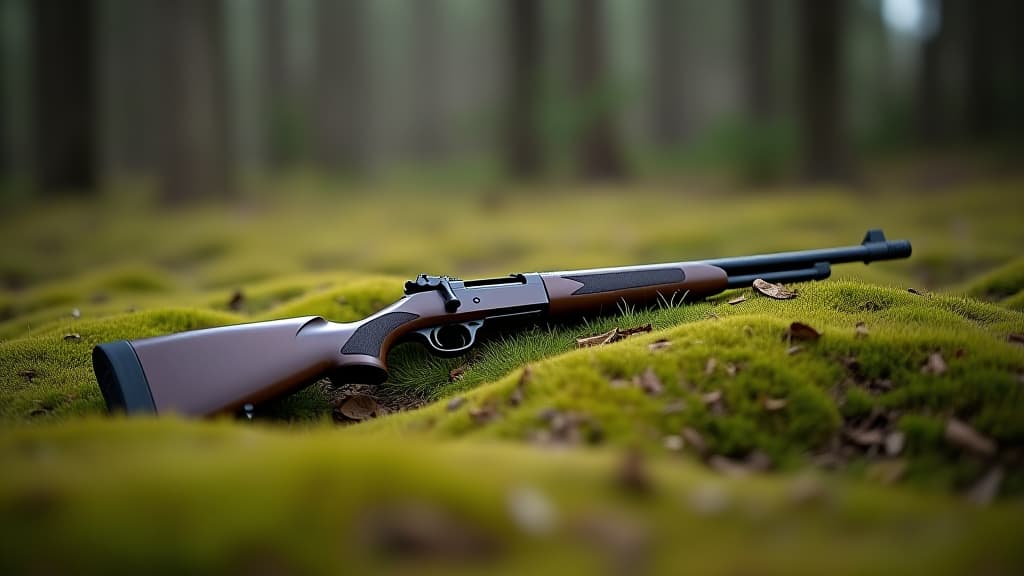  a gun on mossy ground