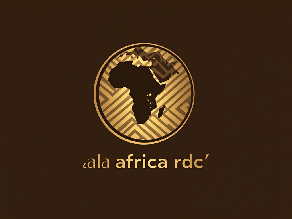  design a logo, in a threedrender style. génie, excellence, créateur , with the text 'ala africa rdc'.