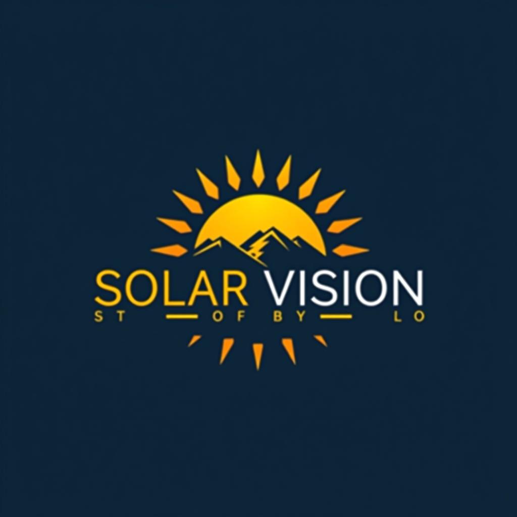  design a logo, logo for solar sistem industrie bussines named solar vision