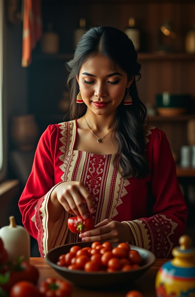  el papel de las especias en la cocina yucateca: del recado rojo al xnipec hyperrealistic, full body, detailed clothing, highly detailed, cinematic lighting, stunningly beautiful, intricate, sharp focus, f/1. 8, 85mm, (centered image composition), (professionally color graded), ((bright soft diffused light)), volumetric fog, trending on instagram, trending on tumblr, HDR 4K, 8K