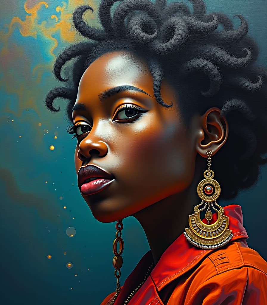  breathtaking masterpiece. (painting, oil painting. creation of the universe:1.5). intense close up. highly detailed strokes, clarity. fantasy style, surrealism. afro | norveg. . award winning, professional, highly detailed hyperrealistic, full body, detailed clothing, highly detailed, cinematic lighting, stunningly beautiful, intricate, sharp focus, f/1. 8, 85mm, (centered image composition), (professionally color graded), ((bright soft diffused light)), volumetric fog, trending on instagram, trending on tumblr, HDR 4K, 8K