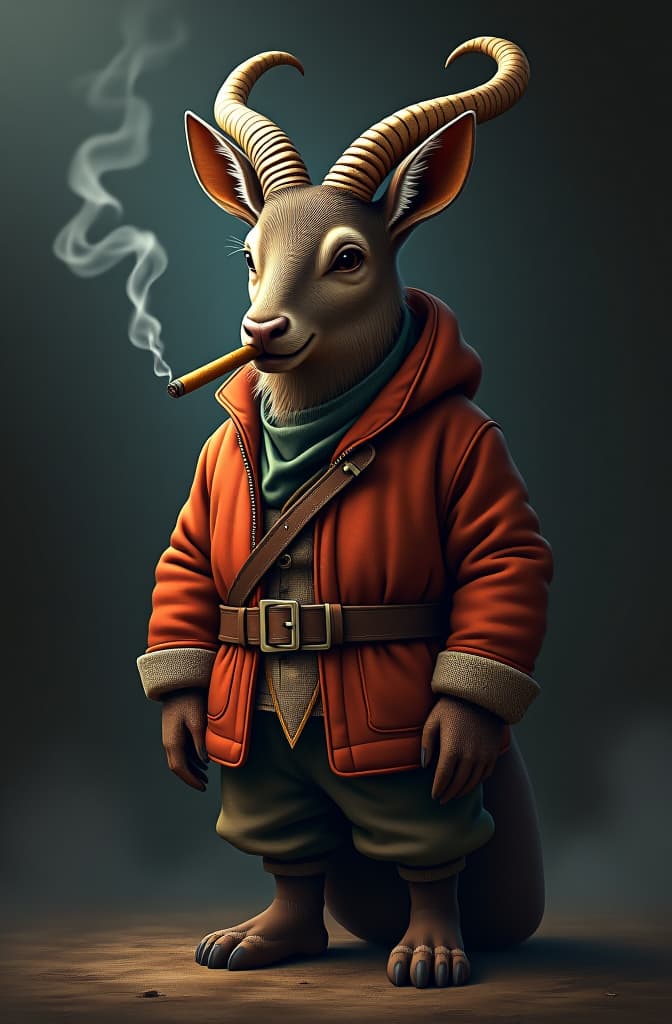  dibujo de un cerdo con un cono en la cabeza y un cigarrillo en una pata y que abajo del cerdo ponga jeraka, es para un logo de una peña hyperrealistic, full body, detailed clothing, highly detailed, cinematic lighting, stunningly beautiful, intricate, sharp focus, f/1. 8, 85mm, (centered image composition), (professionally color graded), ((bright soft diffused light)), volumetric fog, trending on instagram, trending on tumblr, HDR 4K, 8K