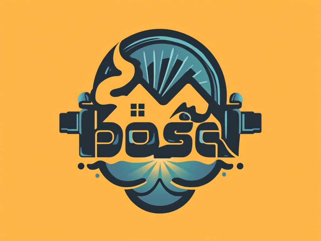  design a logo, plomberie climatisation , with the text 'bosq plb '.