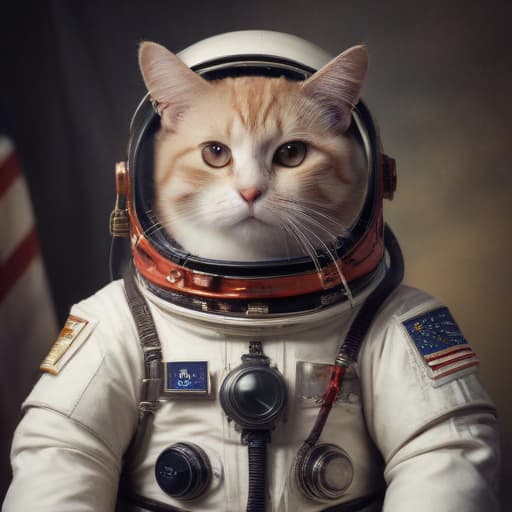 Cat as an austronaut