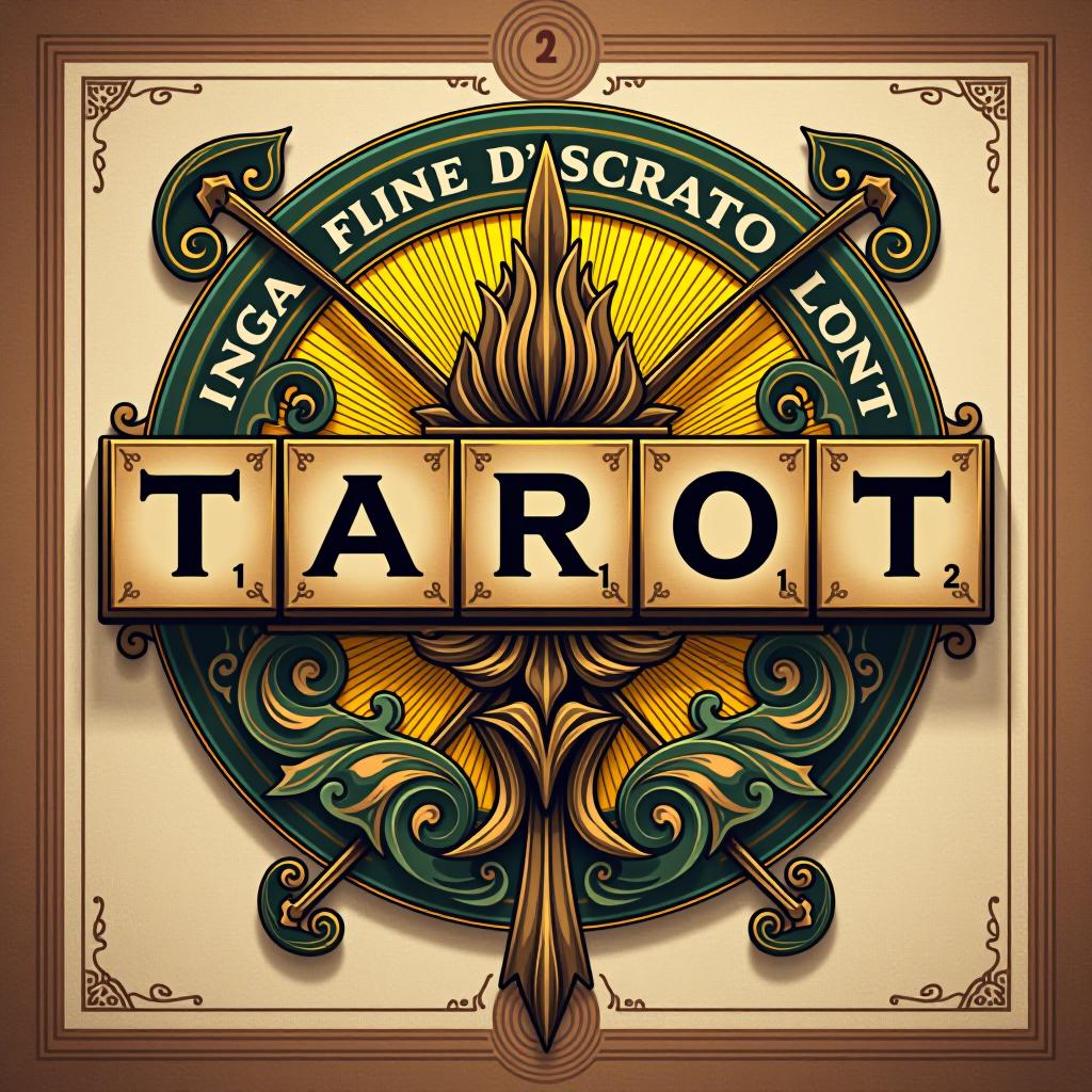  design a logo, carte ds tarot scrabble