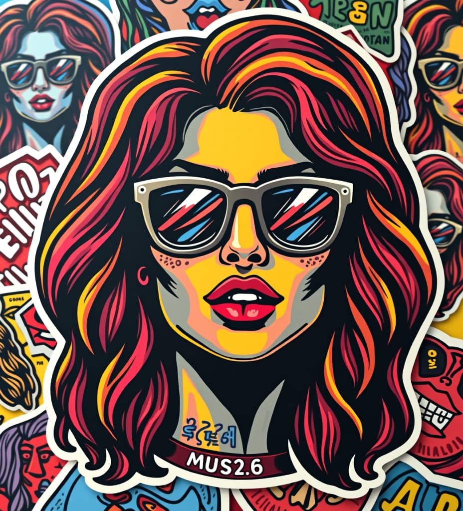  groovy sticker art