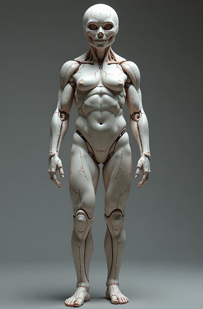  halloween pumpkin, statue made of marble, futuristic cybernetic, transhumanism, full body shot, perfect symmetrical body, perfect symmetrical face, hyper realistic, hyper detailed, by johannen voss, by peter kemp, by monia merlo, by michelangelo, octane render, blender, 8 k hyperrealistic, full body, detailed clothing, highly detailed, cinematic lighting, stunningly beautiful, intricate, sharp focus, f/1. 8, 85mm, (centered image composition), (professionally color graded), ((bright soft diffused light)), volumetric fog, trending on instagram, trending on tumblr, HDR 4K, 8K