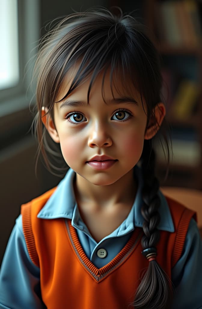  bluey in kindergarten , realistic, portrait, art by donato giancola and greg rutkowski, realistic face, digital art, trending on artstation hyperrealistic, full body, detailed clothing, highly detailed, cinematic lighting, stunningly beautiful, intricate, sharp focus, f/1. 8, 85mm, (centered image composition), (professionally color graded), ((bright soft diffused light)), volumetric fog, trending on instagram, trending on tumblr, HDR 4K, 8K