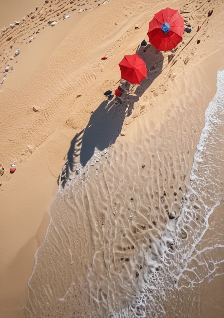 praia em preto e branco com um sol vermelho highly detailed,studio lighting,professional,vivid colors, cinematic lighting, HDR, UHD, 4K, 8k, 64K