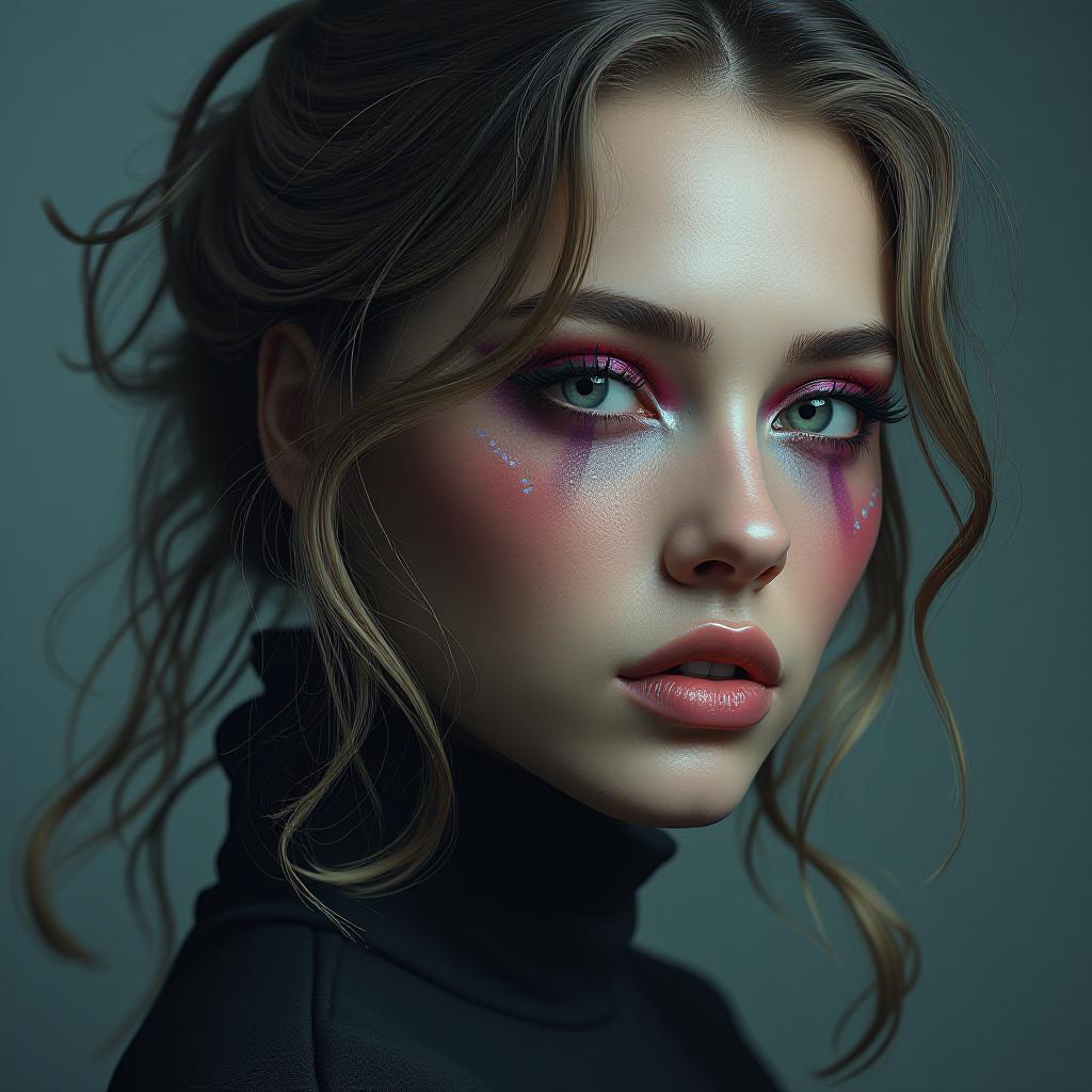  makeup artist pricing hyperrealistic, full body, detailed clothing, highly detailed, cinematic lighting, stunningly beautiful, intricate, sharp focus, f/1. 8, 85mm, (centered image composition), (professionally color graded), ((bright soft diffused light)), volumetric fog, trending on instagram, trending on tumblr, HDR 4K, 8K