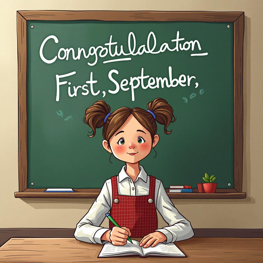  congratulations on the first of september, teacher!