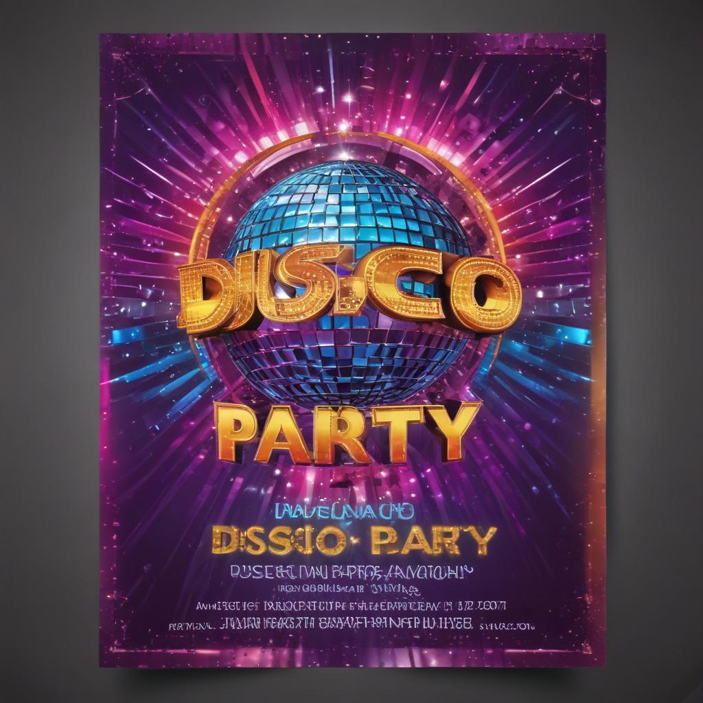 disco party invitation