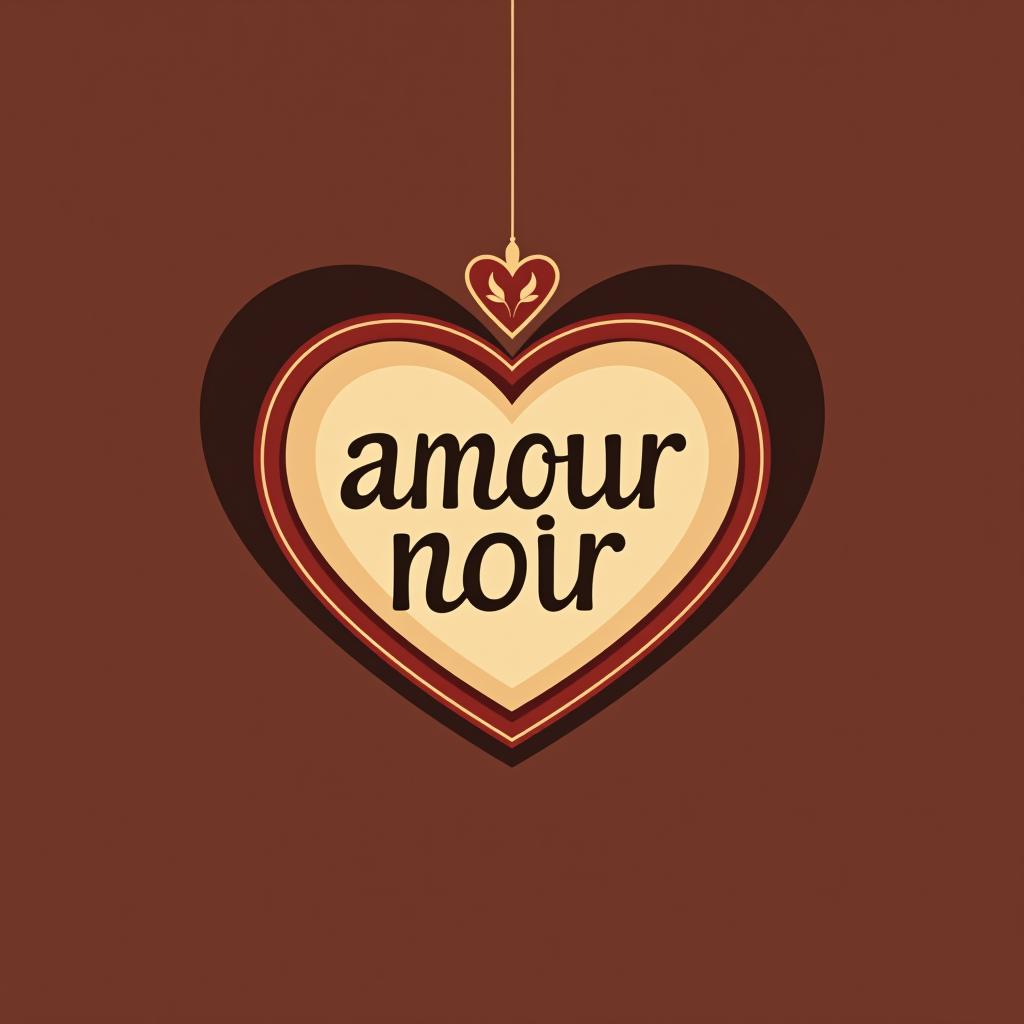  design a logo, , with the text 'amour noir'.