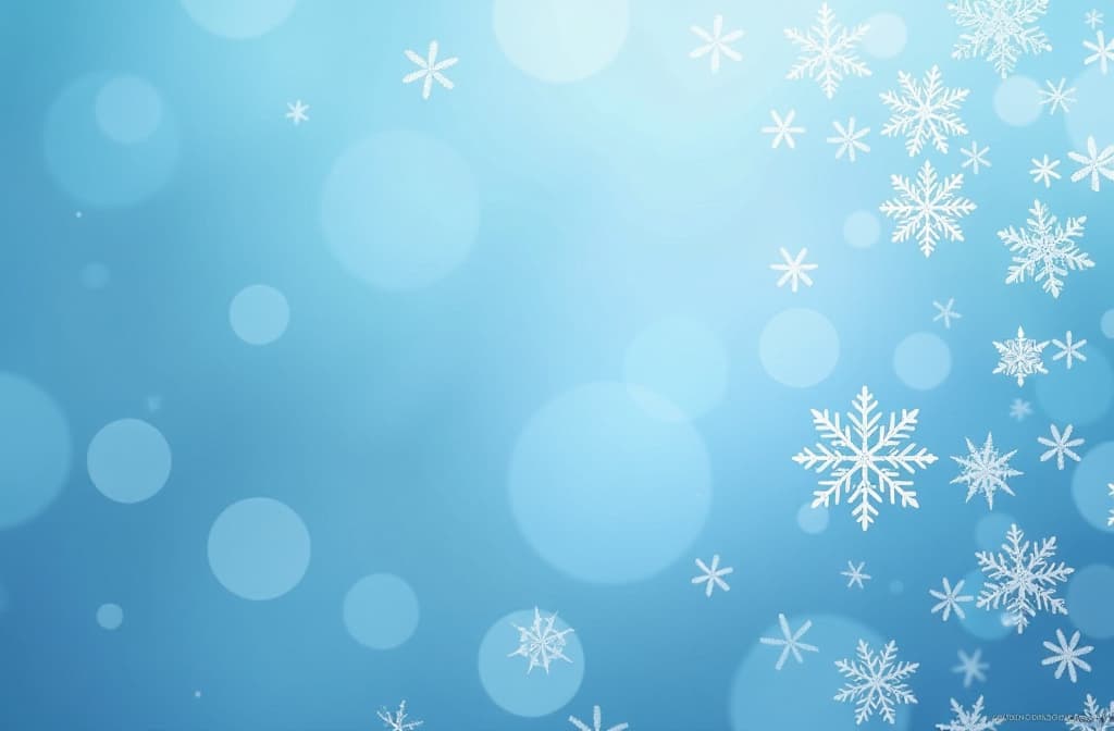  snowflakes of different sizes on a soft blue background ar 3:2 {prompt}, maximum details