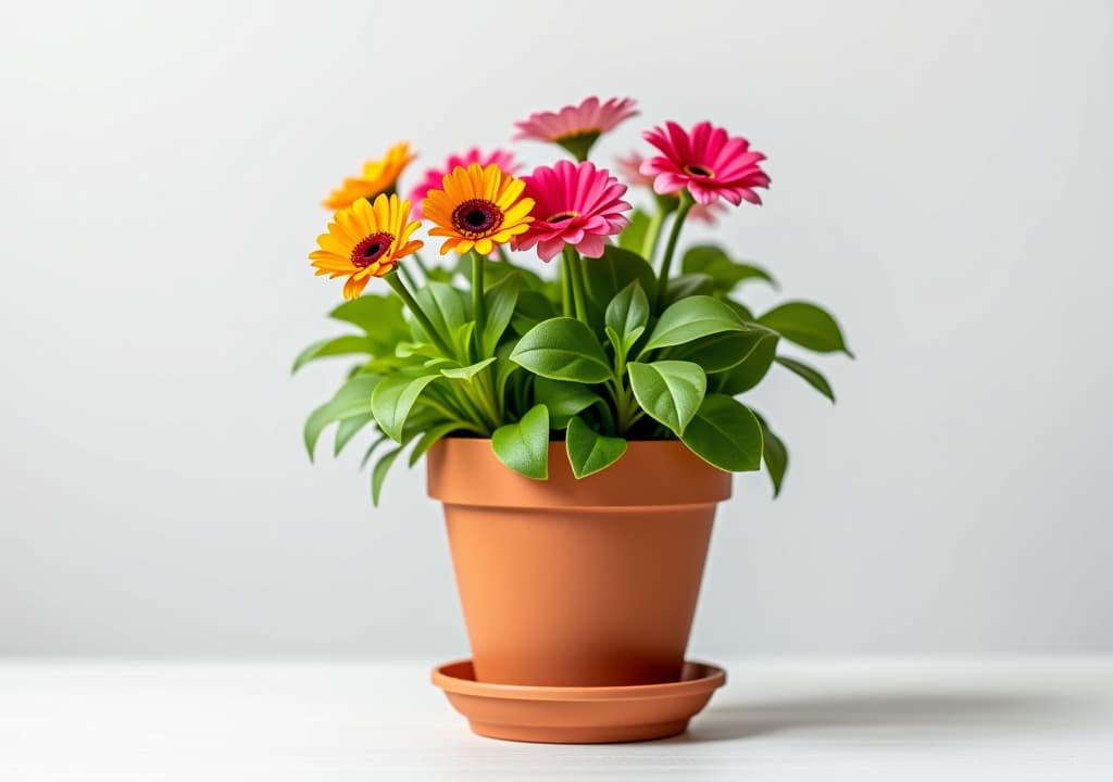  flower pot white background