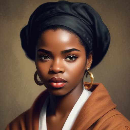 Lauryn Hill in Oil painting style