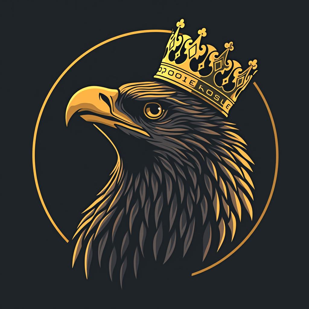  design a logo, un aigle royal qui chante