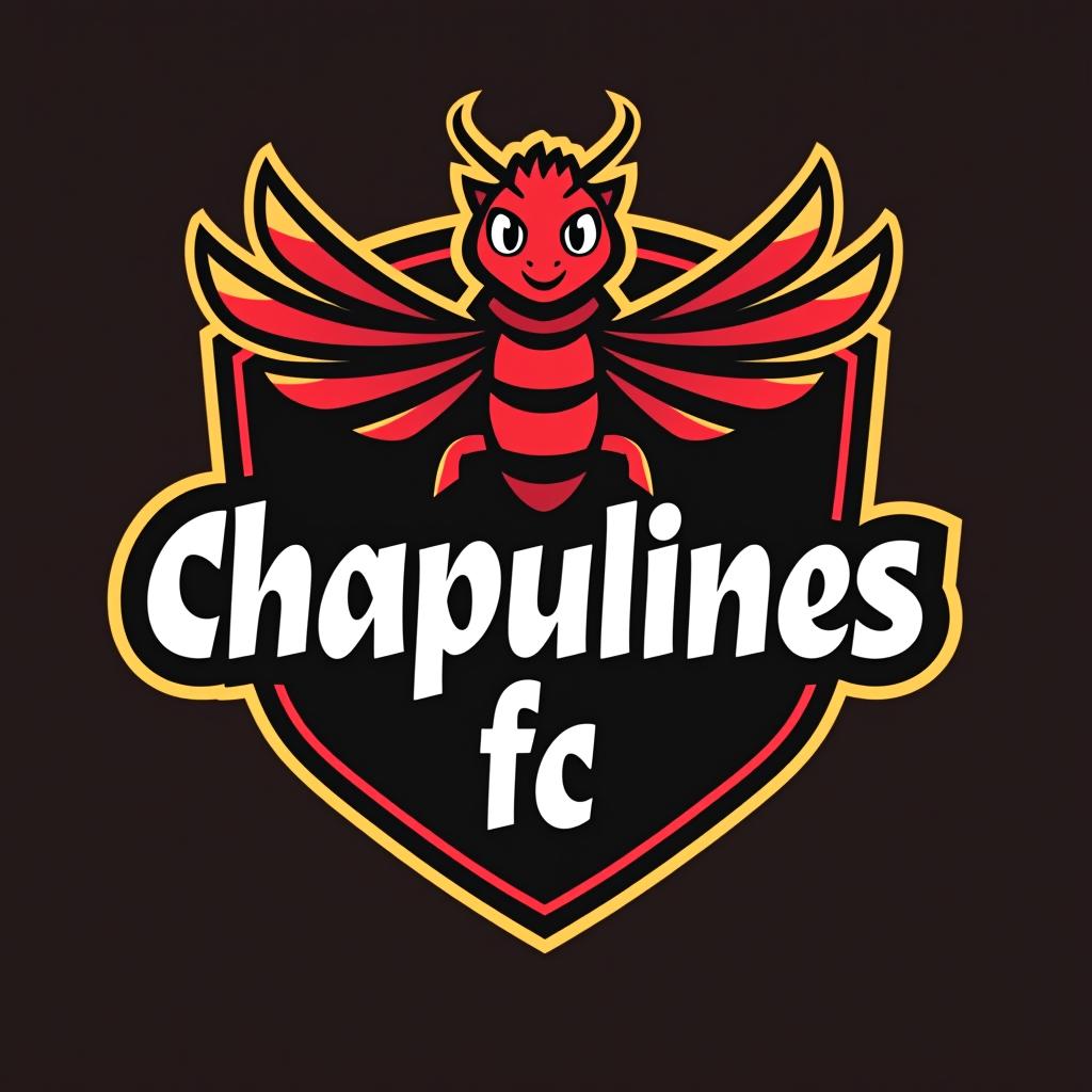  design a logo, , with the text 'chapulines fc'.