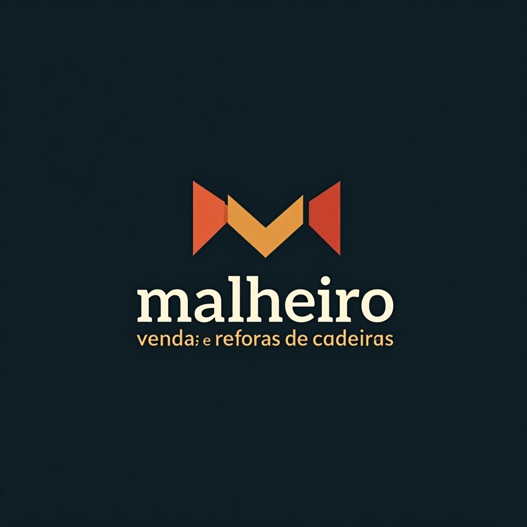  design a logo, , with the text 'malheiro vendas e reformas de cadeiras '.