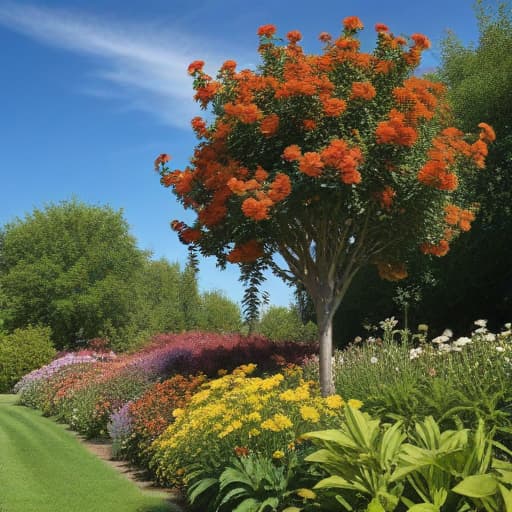 A vibrant and lush garden bursting with colorful blooms and verdant foliage, stretching towards the sky with a sense of urgency and determination. Each plant reaching upwards with unwavering strength, symbolizing the rapid growth and stability sought after in a dynamic sprint towards high gains, yet rooted firmly for a sustained period of growth.