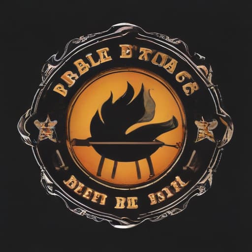 A barbecue team logo inspired by libertarian symbolism