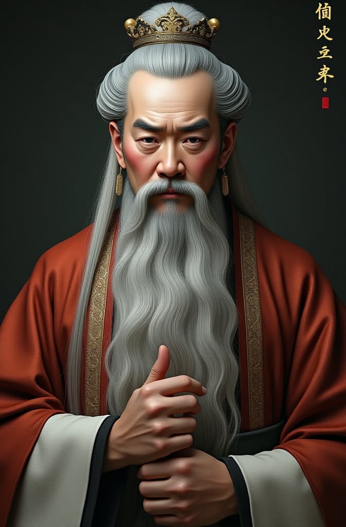  chinese philosophers confucius, realistic, portrait, art by donato giancola and greg rutkowski, realistic face, digital art, trending on artstation hyperrealistic, full body, detailed clothing, highly detailed, cinematic lighting, stunningly beautiful, intricate, sharp focus, f/1. 8, 85mm, (centered image composition), (professionally color graded), ((bright soft diffused light)), volumetric fog, trending on instagram, trending on tumblr, HDR 4K, 8K