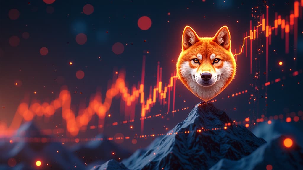  prompt: create a hyper realistic and ultra detailed image capturing the success story of shiba inu cryptocurrency. the composition should feature a dynamic visual representation of the price development and forecasts, symbolizing the cryptocurrency's upward trend. incorporate elements like digital charts showing the impressive price increases, technical indicators, and futuristic graphs. integrate the shiba inu logo prominently, surrounded by glowing light to symbolize growing interest and confi