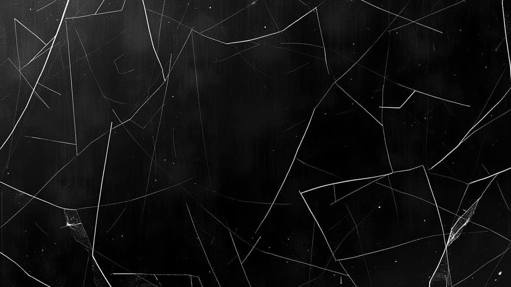  white scratches and dust on black background. vintage scratched grunge plastic broken screen texture. scratched glass surface wallpaper. space for text.