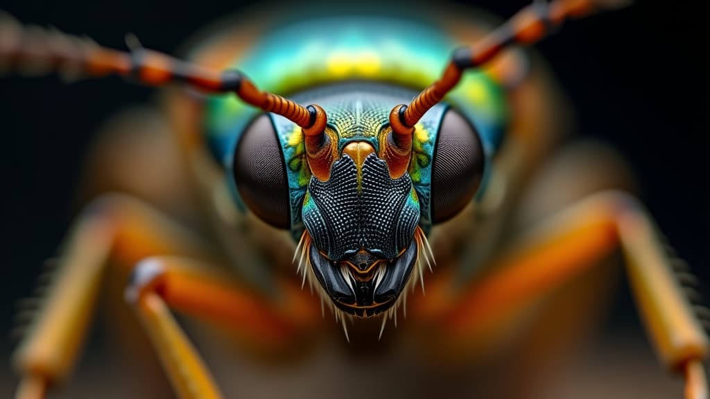  a close up of a bug