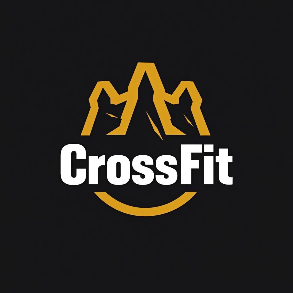  design a logo, encore competitors program, with the text 'crossfit'.