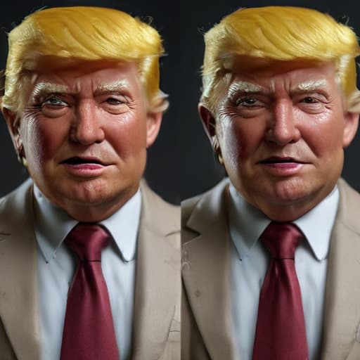 puppet donald trump, ultra realistic, 3d, digital art, artstation, octane render, dynamic, high qualitydetailed, intricate, full of colour