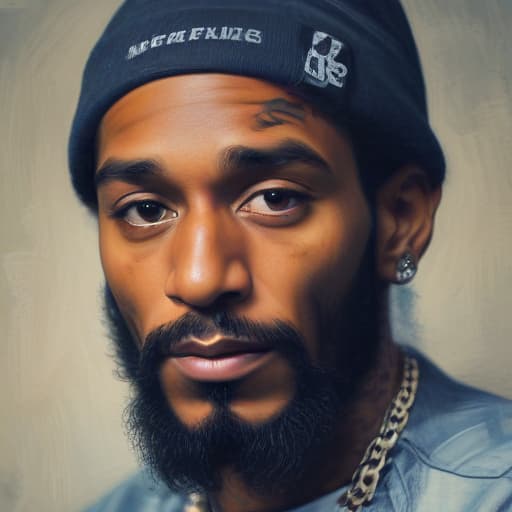 Nipsey Hussle in Oil painting style