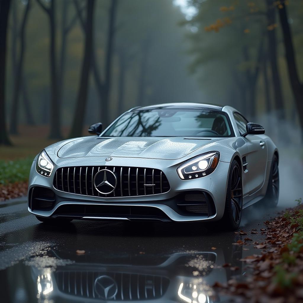  generate an art image.mercedes benz hyperrealistic, full body, detailed clothing, highly detailed, cinematic lighting, stunningly beautiful, intricate, sharp focus, f/1. 8, 85mm, (centered image composition), (professionally color graded), ((bright soft diffused light)), volumetric fog, trending on instagram, trending on tumblr, HDR 4K, 8K