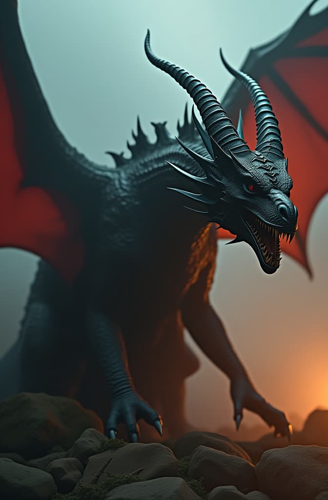  vampire slaying a dragon hyperrealistic, full body, detailed clothing, highly detailed, cinematic lighting, stunningly beautiful, intricate, sharp focus, f/1. 8, 85mm, (centered image composition), (professionally color graded), ((bright soft diffused light)), volumetric fog, trending on instagram, trending on tumblr, HDR 4K, 8K