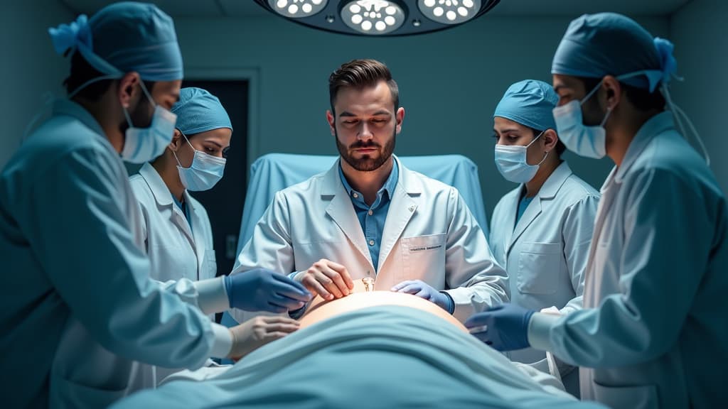  create an ultra realistic image showcasing toprak razgatlioglu's journey to recovery. in the center, depict toprak in a hospital setting, surrounded by medical professionals from bmw and italy, symbolized by their logos. show toprak's positive progress with a focus on the regression of the pneumothorax, using anatomical accuracy. include elements of support and teamwork, emphasizing the excellent care he is receiving. utilize dramatic lighting to highlight the emotional impact of his recovery jo