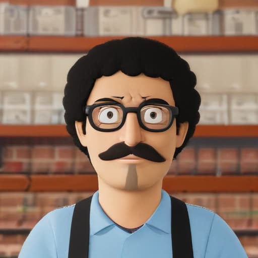 Create a detailed profile of Bob Belcher from "Bob's Burgers" as if he were a real person today, maintaining his key traits and life story.