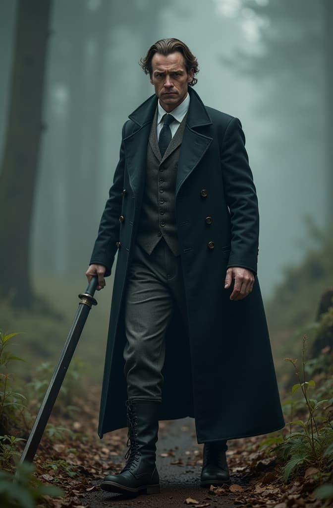  five hargreeves hyperrealistic, full body, detailed clothing, highly detailed, cinematic lighting, stunningly beautiful, intricate, sharp focus, f/1. 8, 85mm, (centered image composition), (professionally color graded), ((bright soft diffused light)), volumetric fog, trending on instagram, trending on tumblr, HDR 4K, 8K