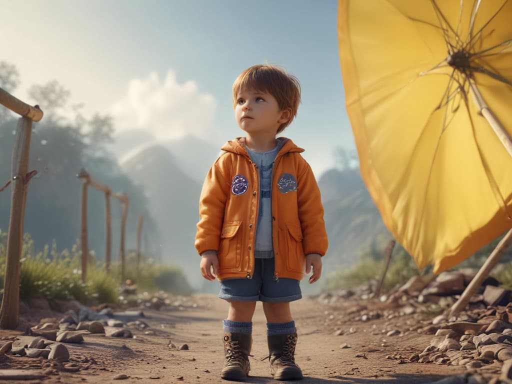 ultra realistic ((ultra realistic ((a child planning fun activities for a sunny day)))) hyperrealistic, full body, detailed clothing, highly detailed, cinematic lighting, stunningly beautiful, intricate, sharp focus, f/1. 8, 85mm, (centered image composition), (professionally color graded), ((bright soft diffused light)), volumetric fog, trending on instagram, trending on tumblr, HDR 4K, 8K