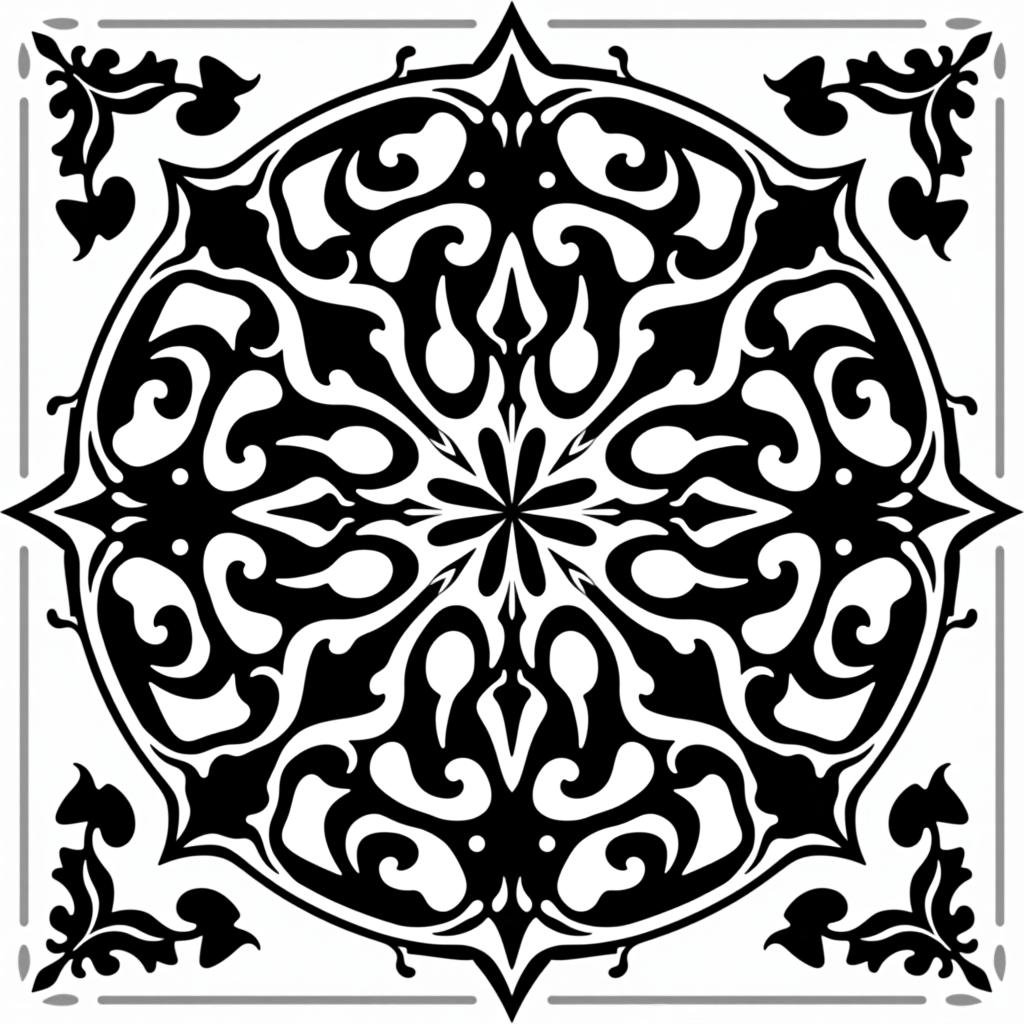  t n a tiling, (logo:1.15), black and white, hq, hightly detailed, 4k