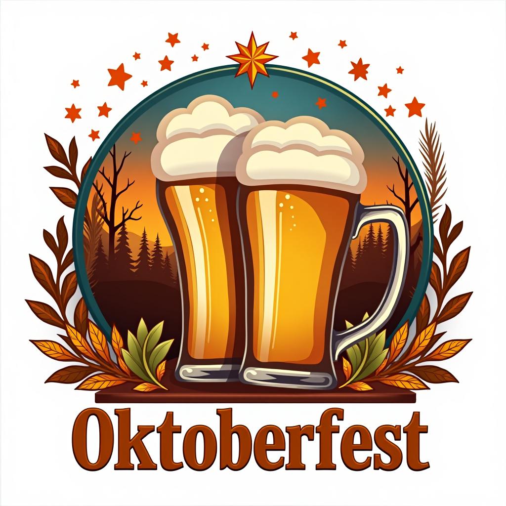  place the word oktoberfest at the bottom of the image