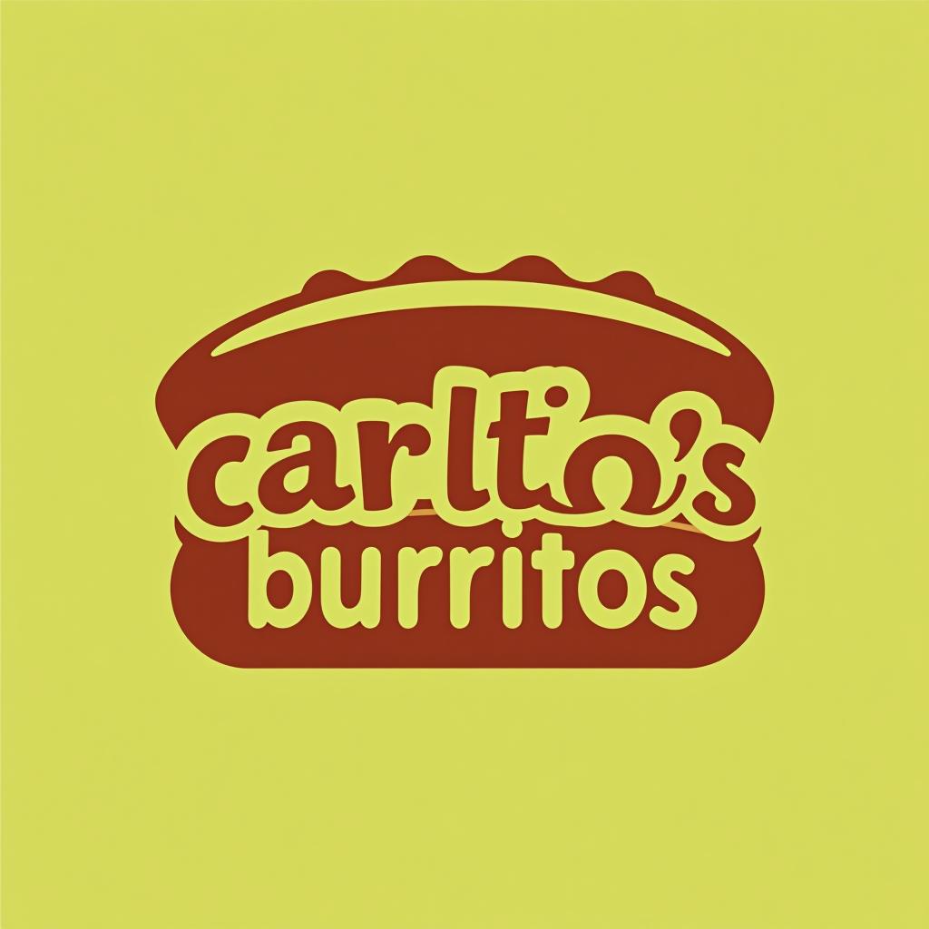  design a logo, , with the text 'carlitos’ burritos'.