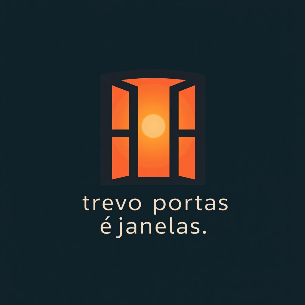  design a logo, trevo portas e janelas, with the text 'trevão portas e janelas '.