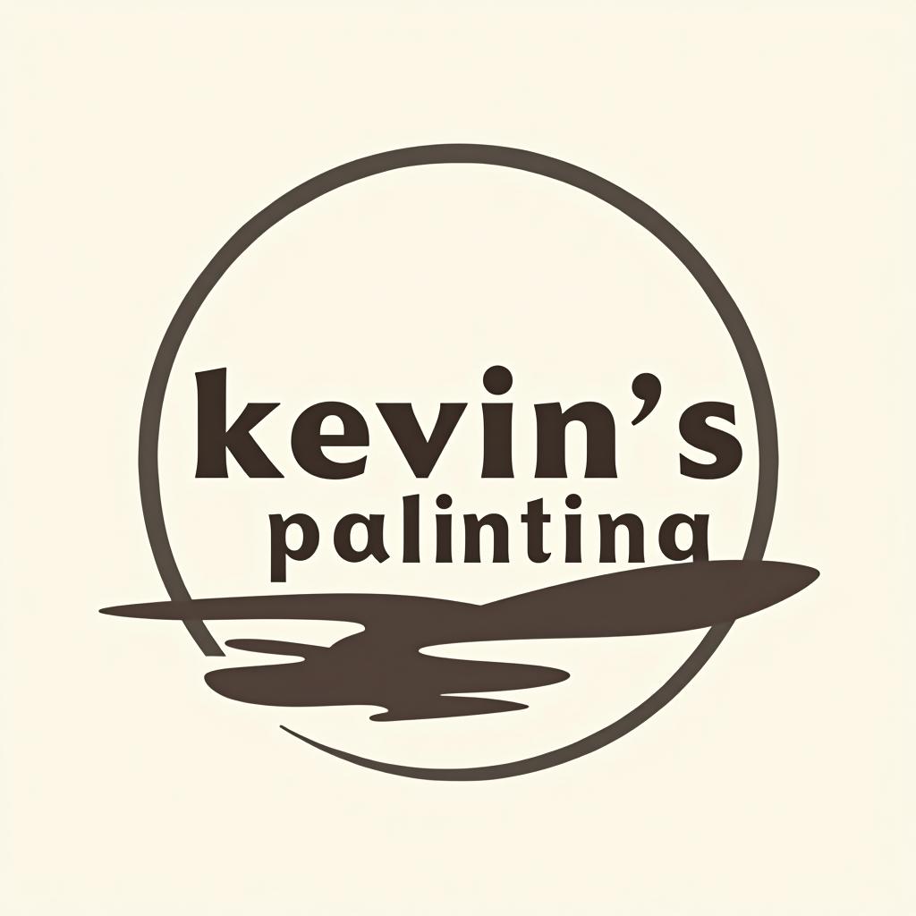  design a logo, in a minimalism style. painting service , with the text 'kevin’s painting '.