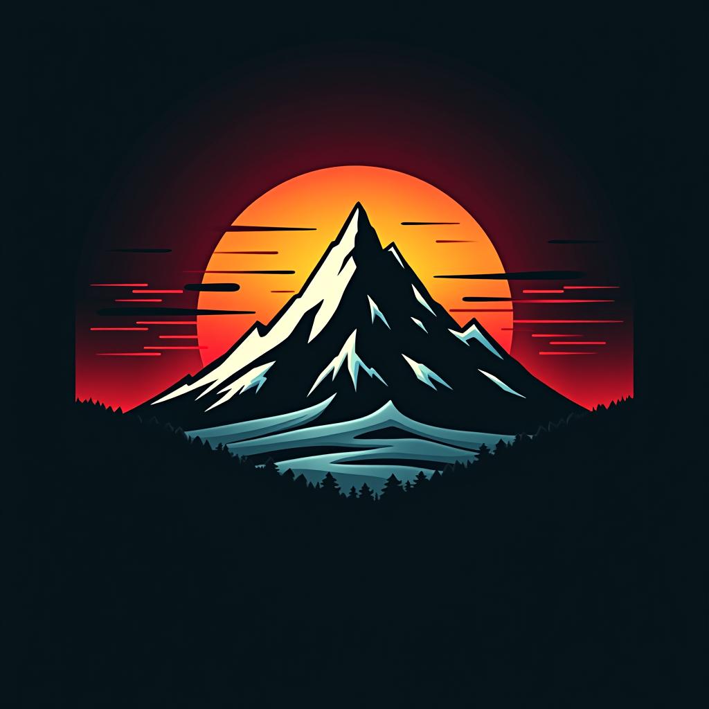  design a logo, 紫の山