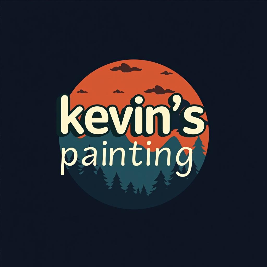  design a logo, in a minimalism style. painting service, with the text 'kevin’s painting '.