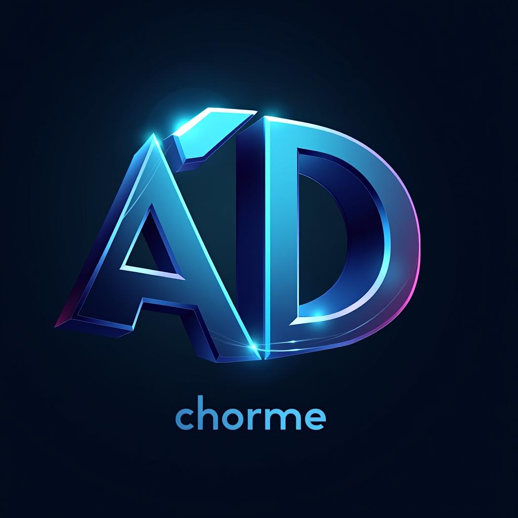  design a logo, empresa de tecnologia em impressão 3d, with the text 'chorme a3d'.