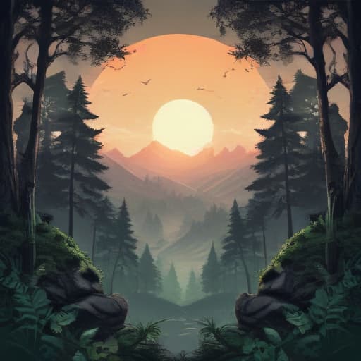 Motivation in Mythological style with Forests background