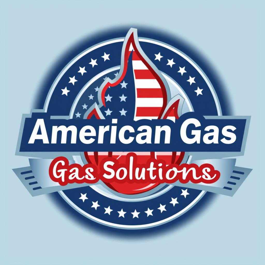  design a logo, american gas solutions, with the text 'gas plumbing'.